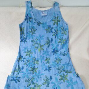Turquoise Cotton Tank Dress - NWOT